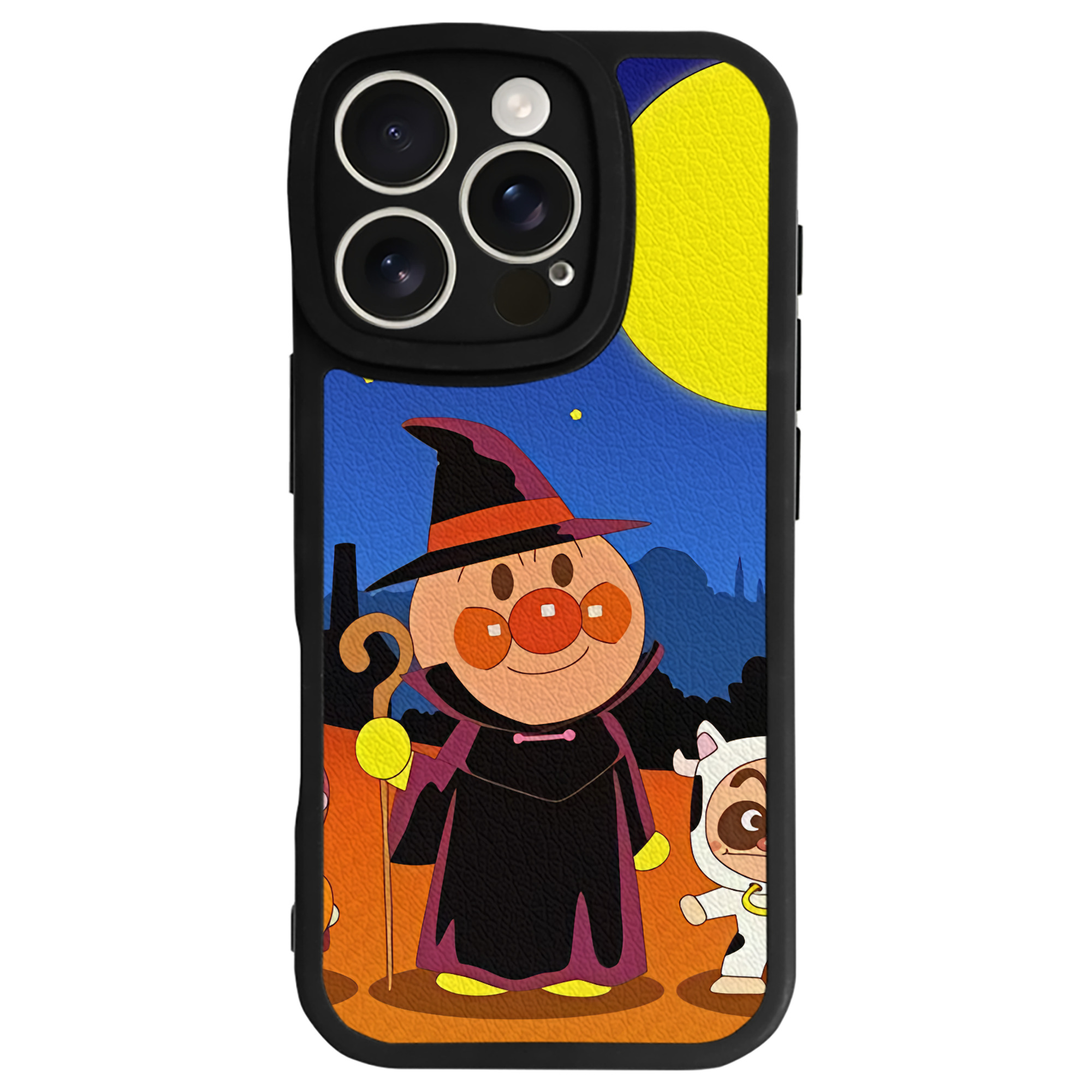 （画像用） アンパンマン Anpanman 【iPhone 16シリーズ対応】シリコンスマホケース（レザー調） 材質：シリコン
